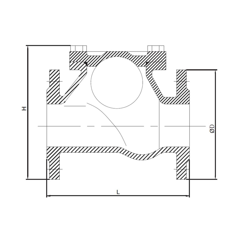SWING CHECK VALVE -  FLANGE TYPE BS/MSS METAL SEATED - Image 2
