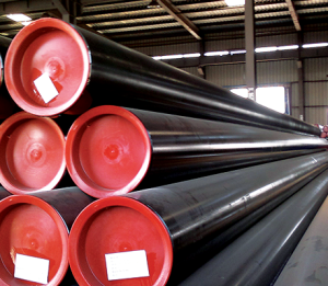 SCH40 PAINTED WELDED STEEL PIPE BEVELED ENDS
